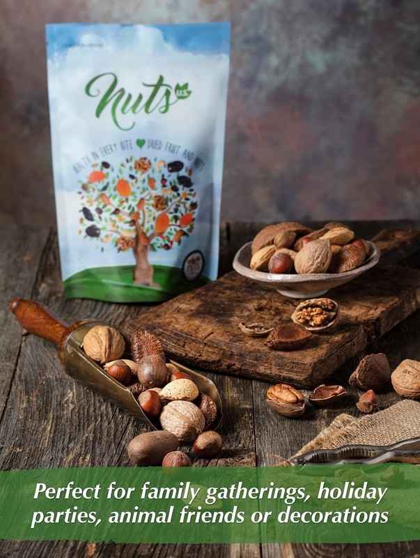 NUTS U.S. – Mixed Nuts In Shell Almonds, Walnuts, Hazelnuts, Pecans, Brazil N... gallery