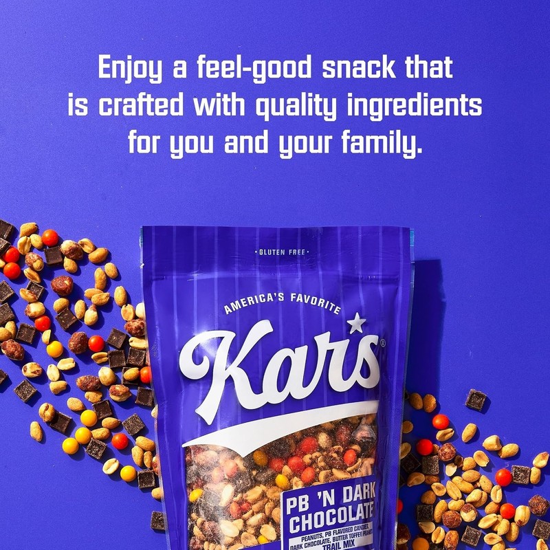Kar's Nuts Peanut Butter Chocolate Trail Mix Pouch 12 oz x 6 gallery