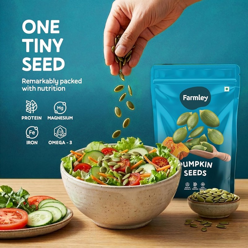 Farmley Pumpkin Seeds,Immunity Booster and Fiber Rich {200gm} gallery