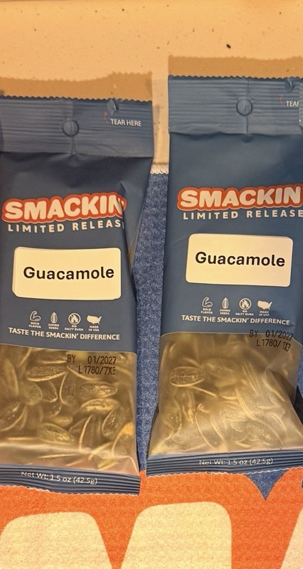 Smackin’ Sunflower Seeds – Guacamole 6-PACK! Limited Edition