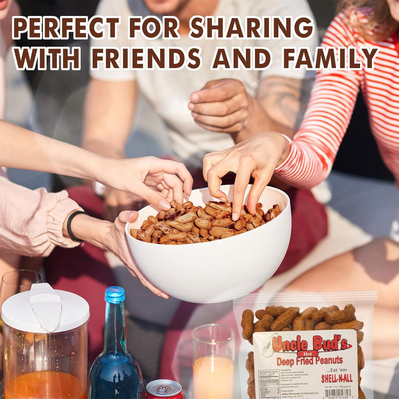 Uncle Buds Deep Fried Peanuts In Shell 5 Pack, Peanuts Individual Packs Salted gallery