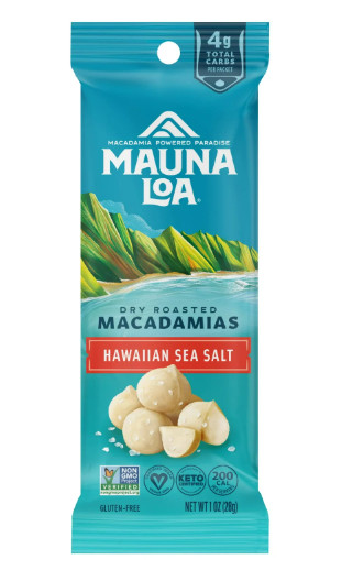 MAUNA LOA MACADAMIA NUTS Sea Salt Flavor Snack Mac Mini Pouches - pack of 12 gallery