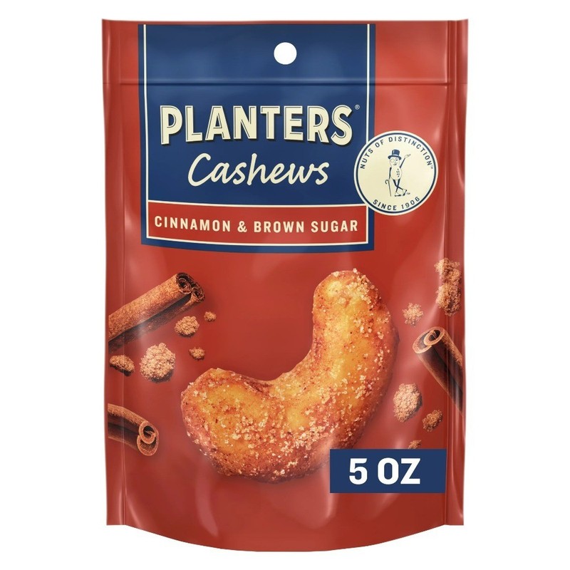 Roasted Cinnamon Brown Sugar Cashews Plant Based Protein Snack 5 oz 4 Pack gallery
