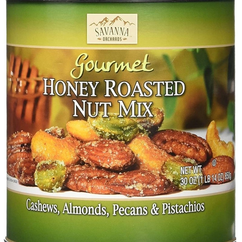 Gourmet Honey Roasted Nut Mix 30oz Cashews Almonds Pecans Pistachios Snack gallery