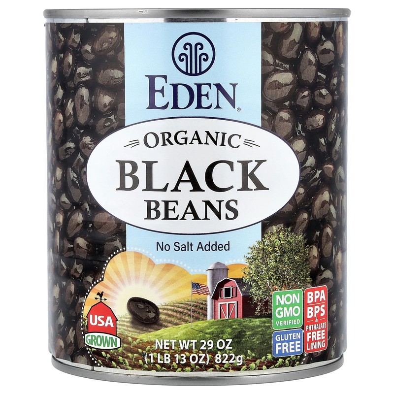 Organic Black Beans, 29 oz (822 g)