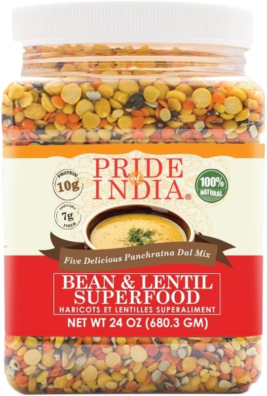 Panchratna Dal Mix 1.5 lb Indian Lentil and Bean Blend High Protein Vegan Gluten