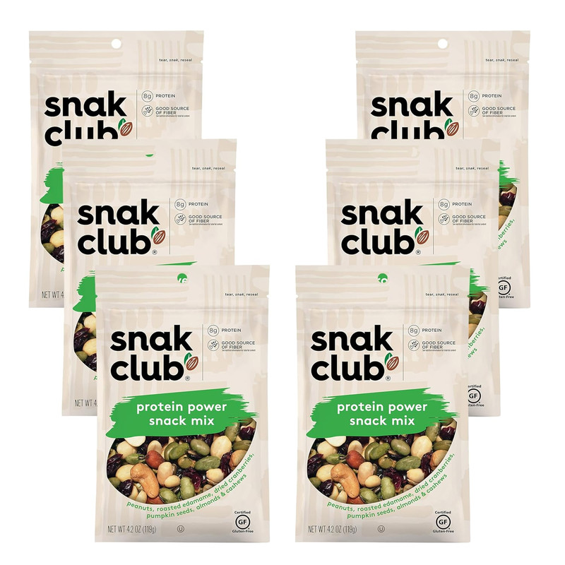 Protein Power Snack Mix with Peanuts, Roasted Edamame, Dried Cranberries, Pumpki