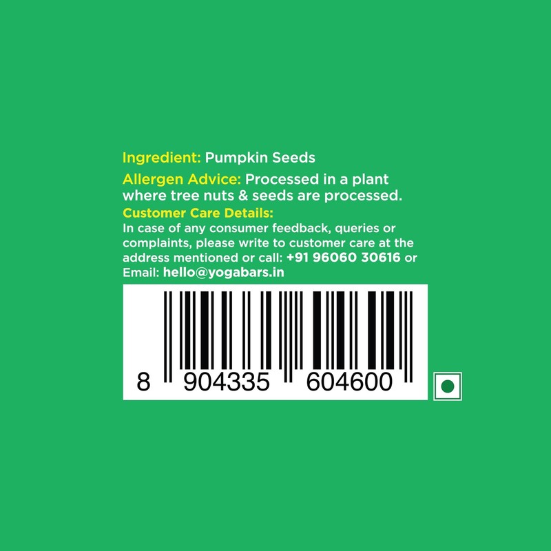 Yogabar Pumpkin Seeds 500g | Raw, Unroasted Superfood | Fiber & Protein gallery