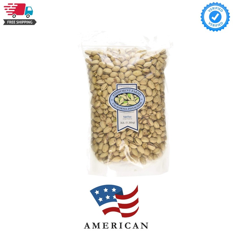 3lb Unsalted In-shell Pistachios