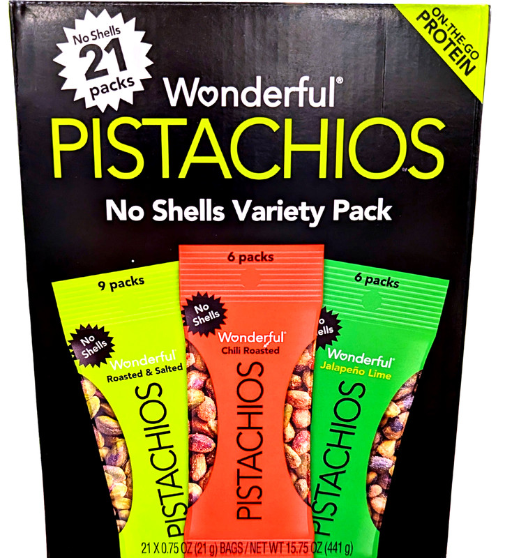 Wonderful Pistachios Variety Pack 21 x 0.75 Oz EXP 05/2026