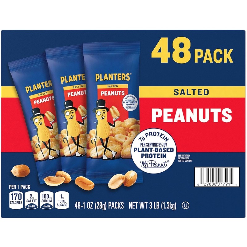 Salted Peanuts 48 Packs 1-Ounce