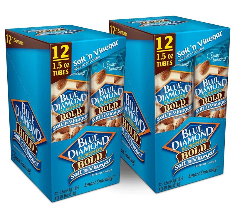 12 Pack Salt N Vinegar Snack Nuts Single Serve Almond High Protein Travel Snack gallery