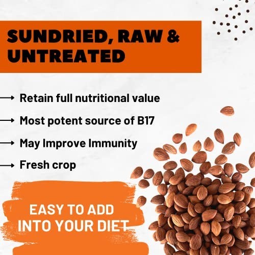 Organic Bitter Apricot Kernels - Non-GMO, Natural, Premium Quality Seeds - 16 oz gallery