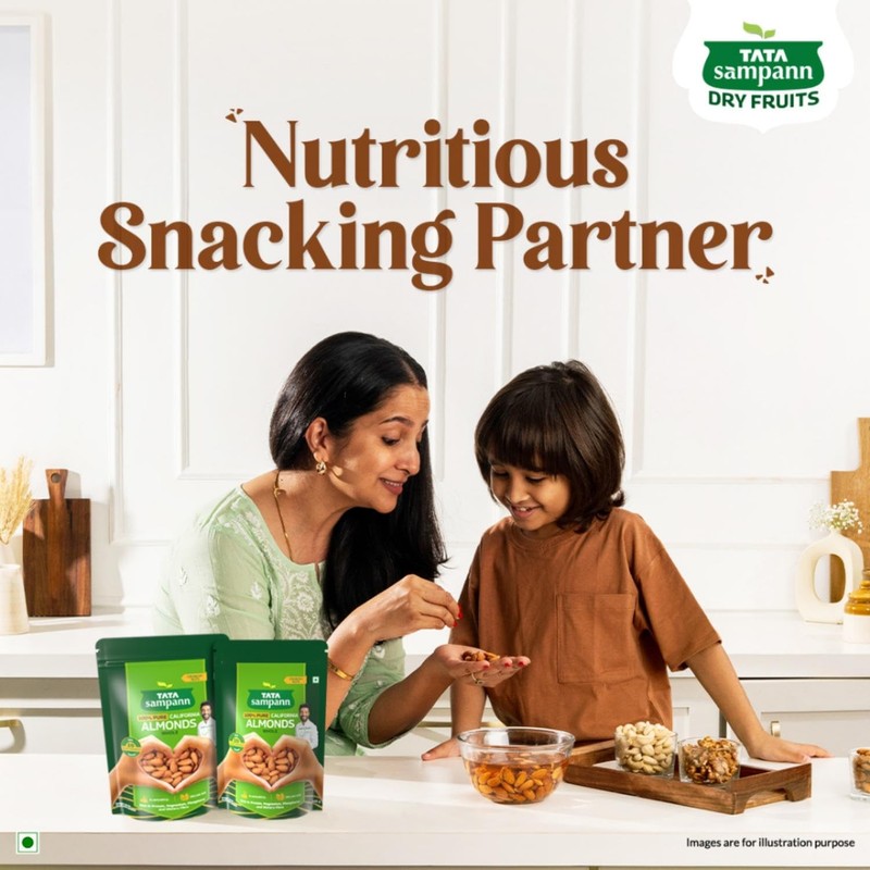 Tata Sampann Almonds 500g | California Badam Whole Rich Protein Fiber Magnesium gallery