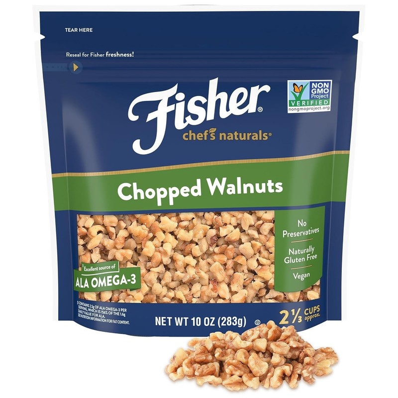 10 Oz California Chopped Walnuts - Healthy Unsalted Snack for Cooking & Topping gallery