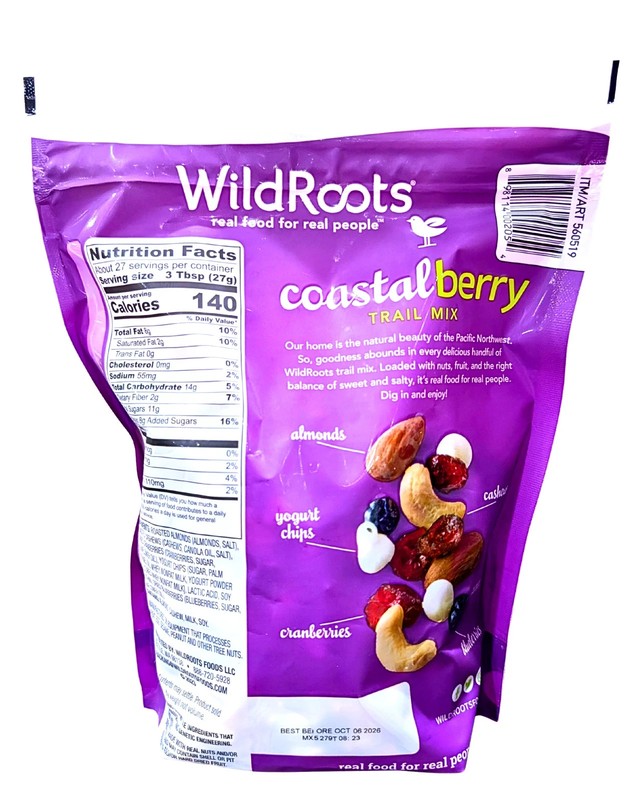 WildRoots Coastal Berry Trail Mix 26 oz Bag Nuts Fruit Snack EXP 10/2026 gallery