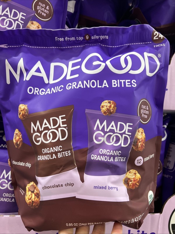 New Made Good Organic Granola Minis – Variety Pack 0.85 oz 24 Count EXP 11/2026