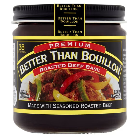 Better Than Bouillon Premium Roasted Beef Base, Shelf-Stable, 8 oz Jar