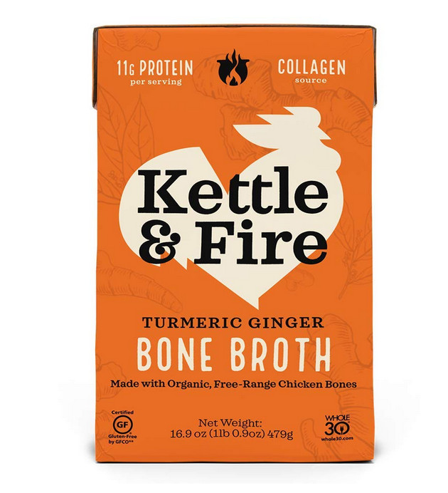 Kettle & Fire Broth Bone Chicken Turmeric Ginger, 16.9 Ounce