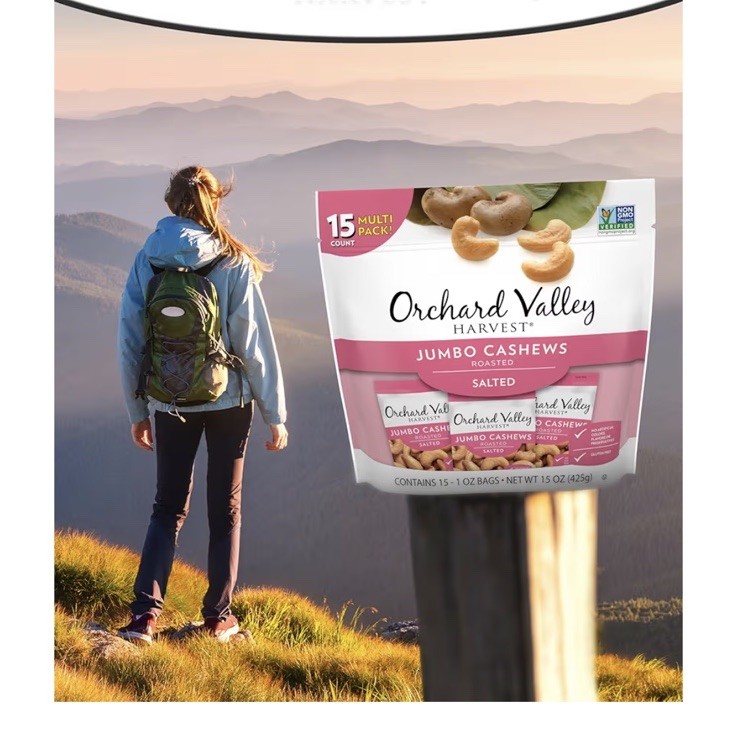 Jumbo Cashews Roasted Salted by Orchard Valley. Three 15 Oz Bags. 45 Oz Bags gallery