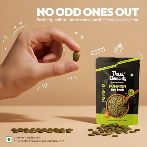 True Elements Pumpkin Seeds 250g AAA Grade Raw Protein Rich Healthy Snack gallery