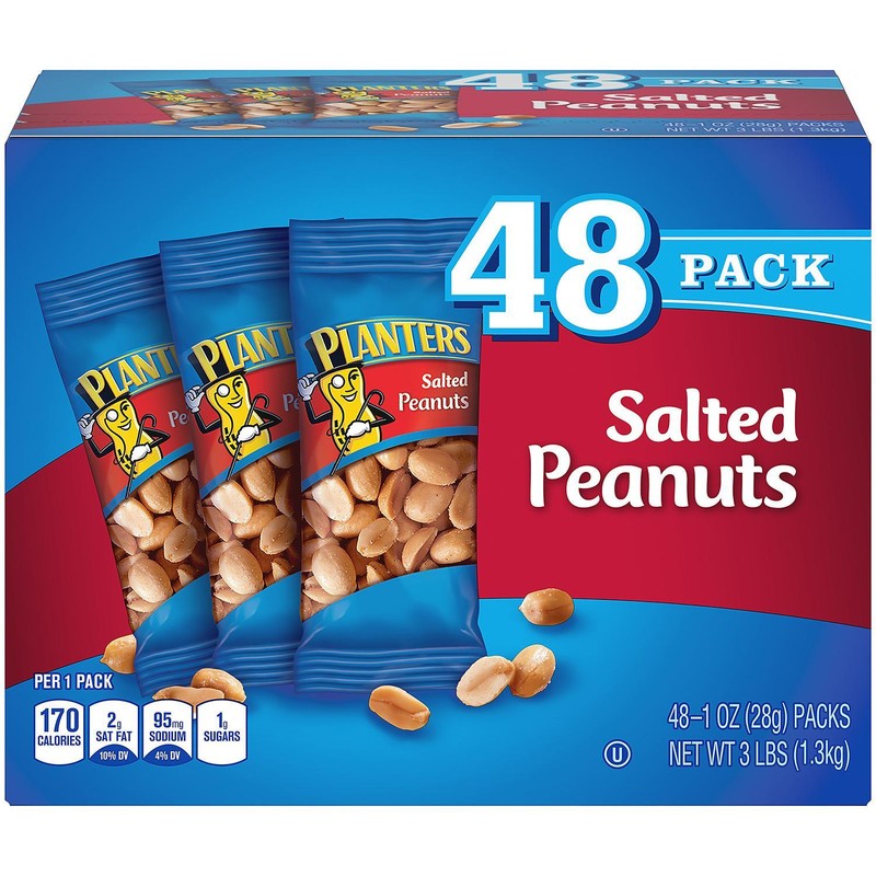 Planters Salted Peanuts – 48/1 Ounce bags
