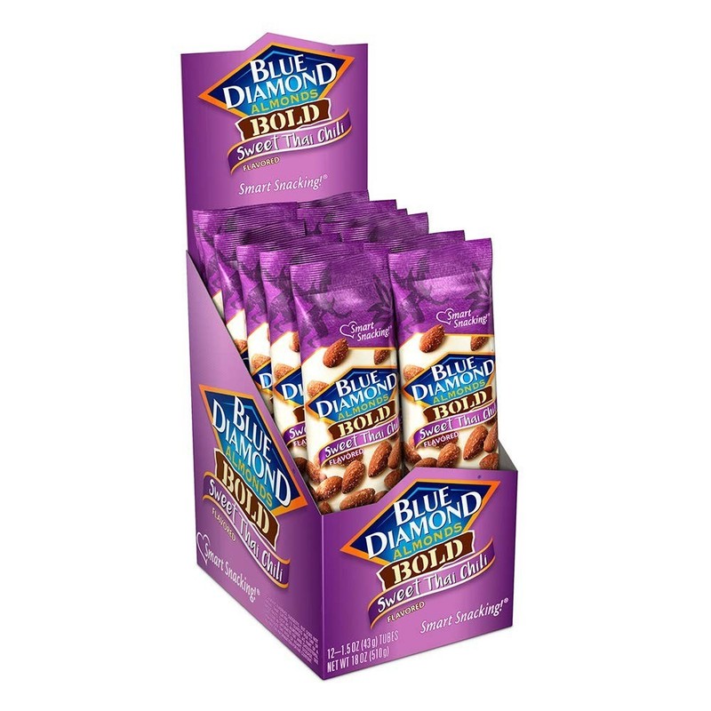Blue Diamond Bold Sweet Chili Thai Flavored Snack Nuts 1.5 oz tube, 12 Pack gallery