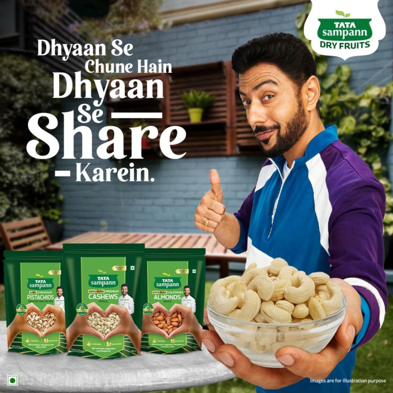 Tata Sampann Pure Cashews 500g | Whole Kaju Nuts | High Protein & Magnesium Rich gallery