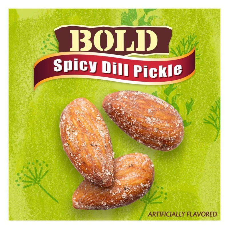 🟠 New Blue Diamond Almonds BOLD Spicy Dill Pickle Crunchy Seasoned Nuts 6oz gallery