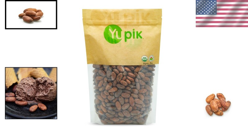 Raw Cacao Beans 2.2lb Organic - Nutrient-Dense, Gluten-Free, Source of Iron gallery