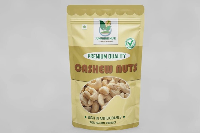 Sunshine Nuts Whole Cashews Crunchy 500gm