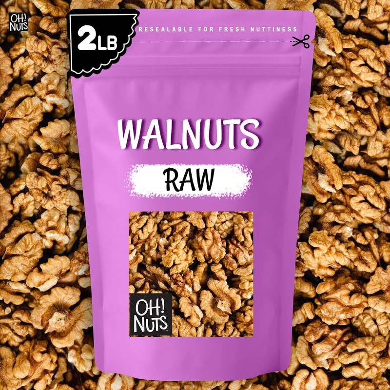 Raw Walnuts 2lb Bulk Bag - Unshelled Healthy Mix of Chandler Halves & Pieces ... gallery
