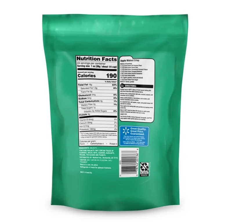 Great Value Chopped Walnuts, 24 oz gallery