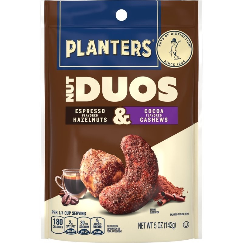 PLANTERS Nut Duos Cocoa Cashew & Espresso Hazelnut (5 oz)