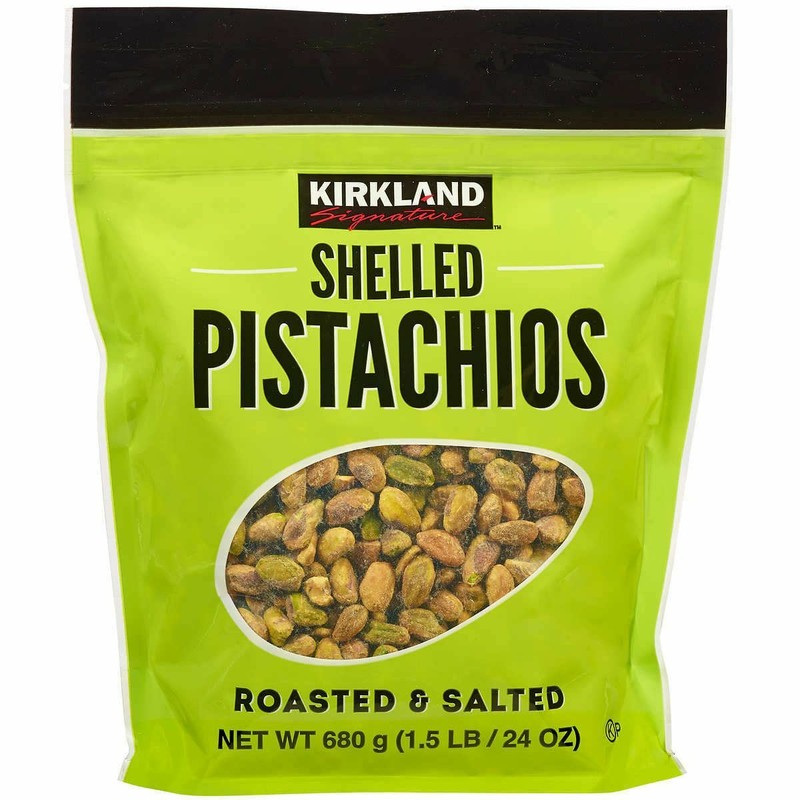 Kirkland Shelled Pistachios Roasted and Salted, 1.5 lbs.