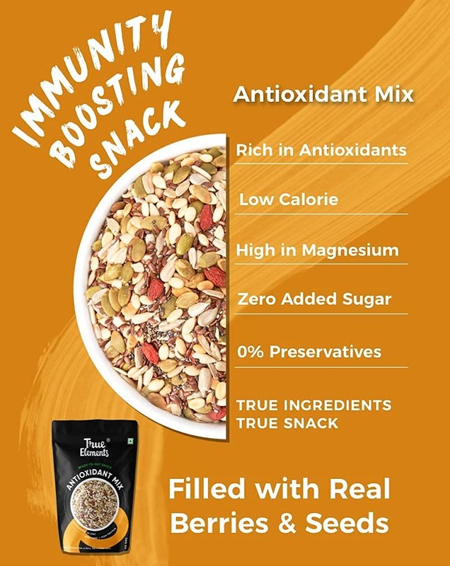 True Elements Antioxidant Mix Seeds 250g Protein Rich 6 Seeds with Berries gallery