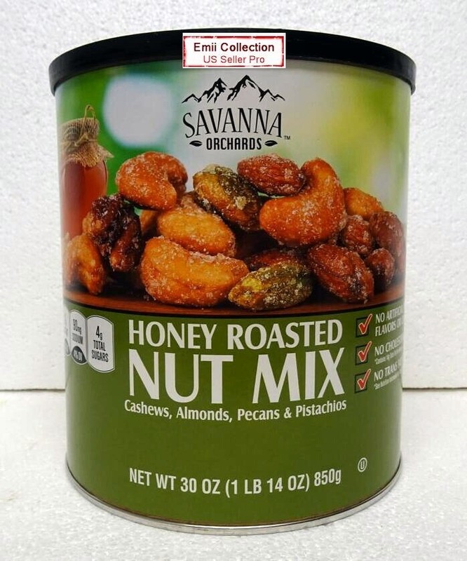 Savanna Orchards Honey Roasted Nut Mix Cashews, Almonds, Peanuts & Pistachios
