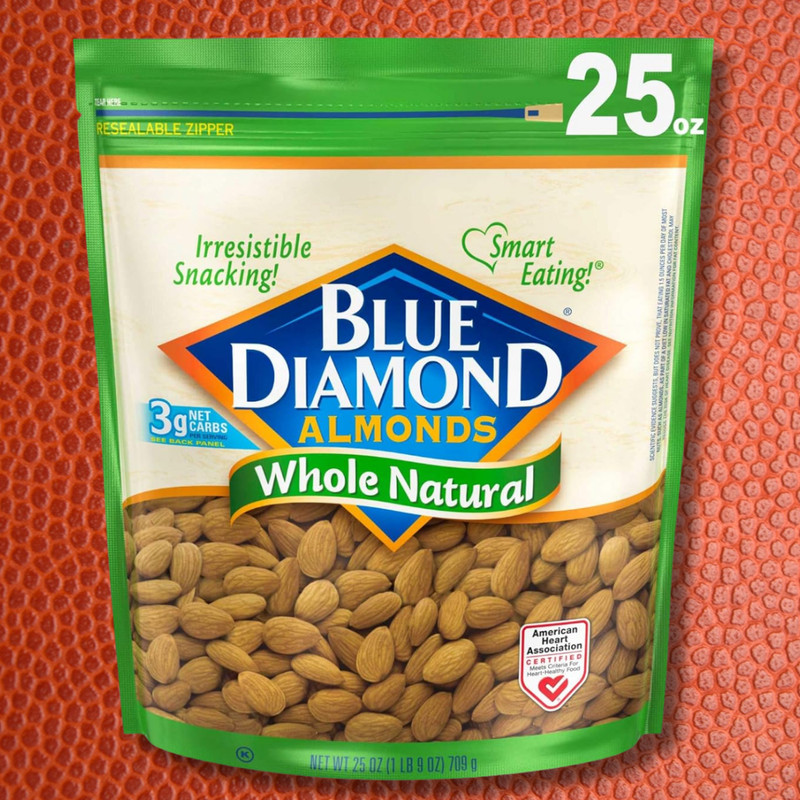 Raw, Natural Almonds, 25 Oz