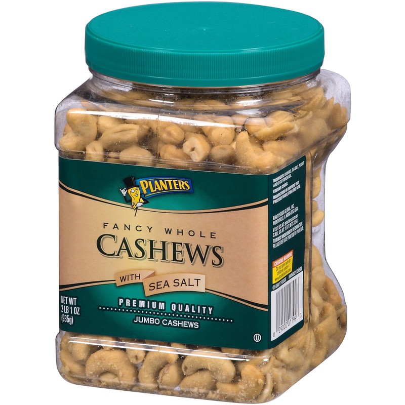 Whole Sea Salt Cashews 34 oz Jar,FAST SHIPPING gallery