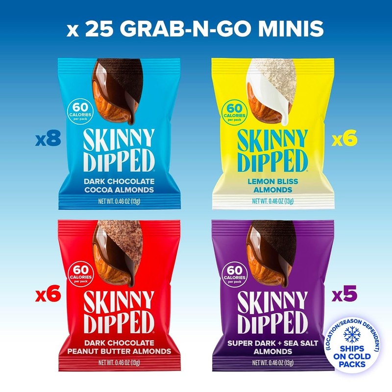 Snack Attack Minis Almond Variety Pack, Healthy Snack, Plant Protein, Gluten ... gallery