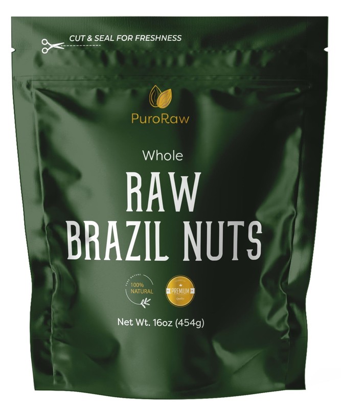 PuroRaw Raw Brazil Nuts 1lb - Unsalted Non-GMO Vegan Snack gallery