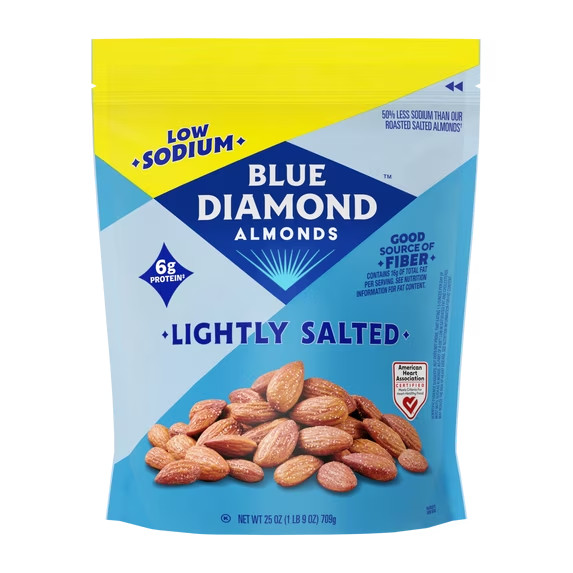 Blue Diamond Almonds, Lightly Salted Snack Almonds perfect for lunches and on-th