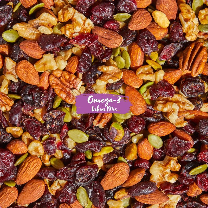 Natures Garden Omega 3 Deluxe Trail Mix - 1.2 oz Bags 24 Servings gallery