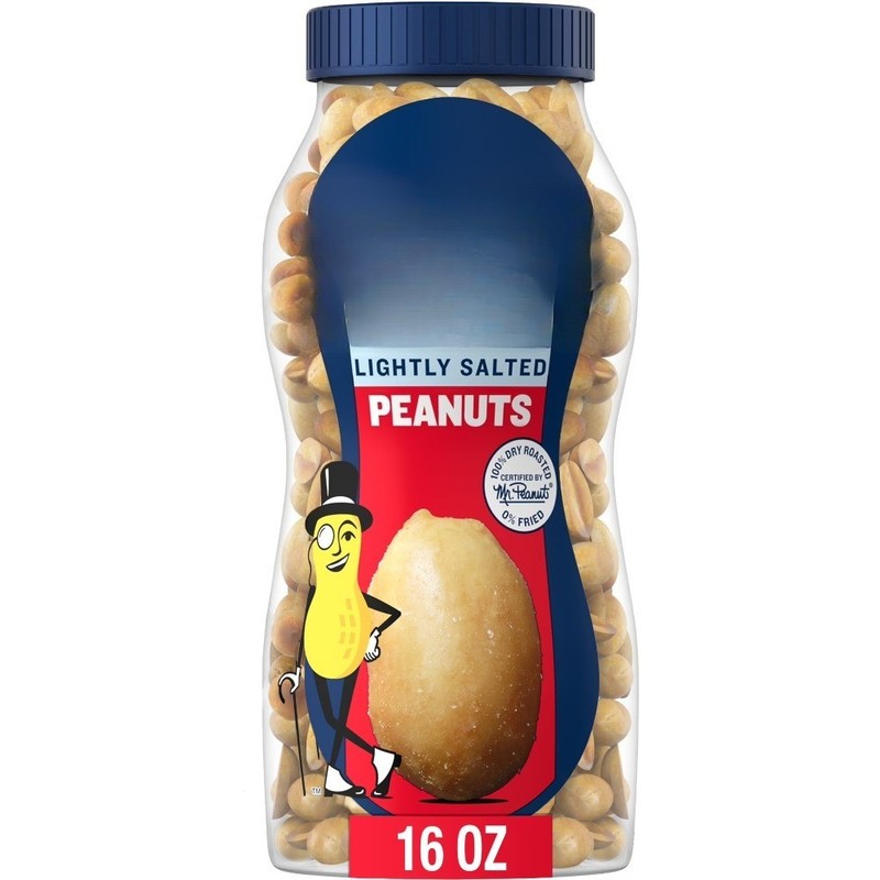 (12 pack) Lightly Salted Dry Roasted Peanuts, Party Snacks, Plant Based Protein gallery