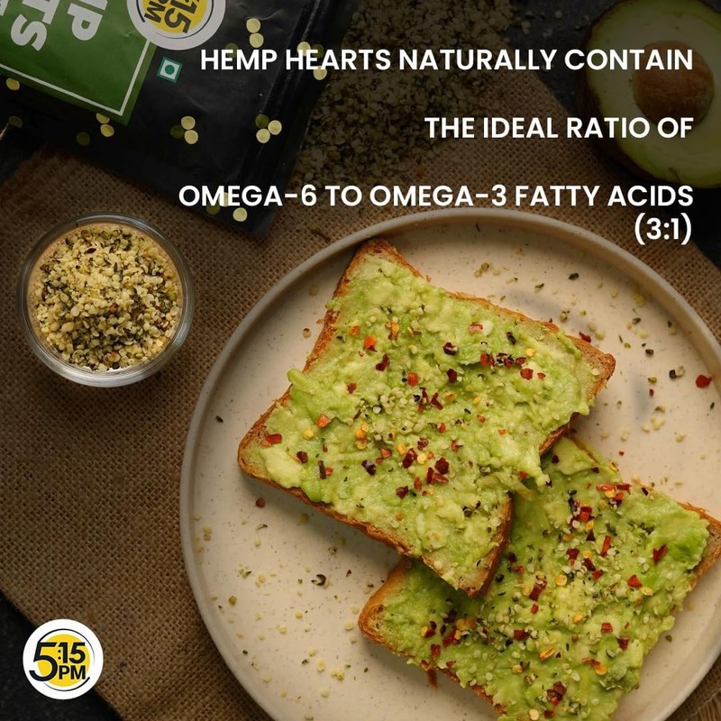 5:15PM Hulled Hemp Seeds 150g | Raw, Shelled | Protein & Omega-3 Snack gallery