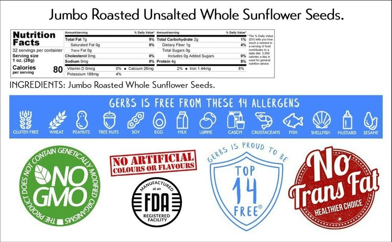 Unsalted Sunflower Seeds In Shell 2 LBS - Allergen Free, NON GMO, Dry Roastedt gallery