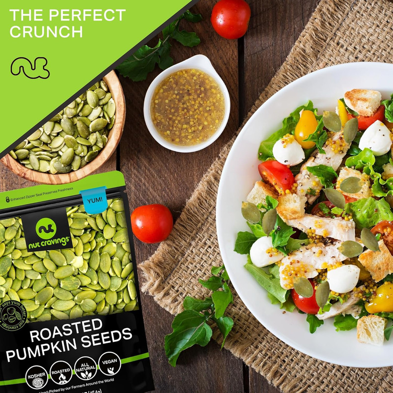 - Roasted & Unsalted Pumpkin Seeds, Pepitas, No Shell (16Oz - 1 LB) Packed Fresh gallery