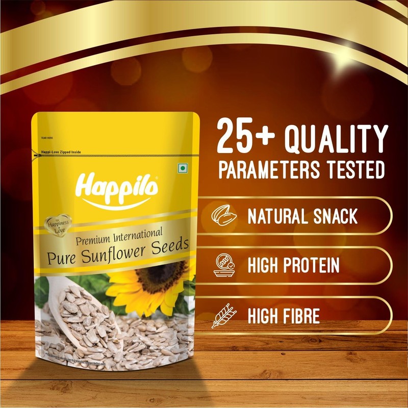 Happilo Raw Sunflower Seeds 250g | Healthy Protein Snack for Diet & Eating gallery