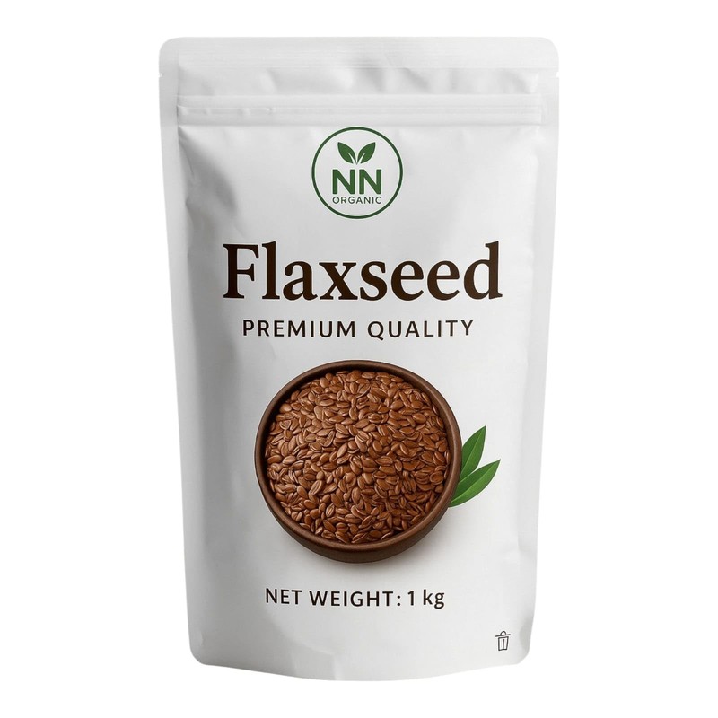 Flax Seeds 1kg – Raw Unroasted Flaxseed Alsi Seeds for Eating