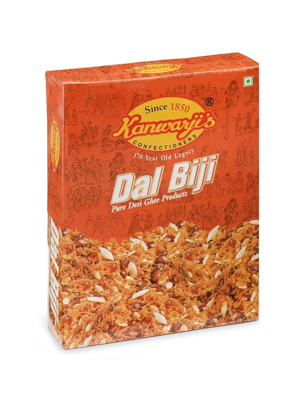 Kanwarji�s Dalmoth Kaju Dal Biji 400g | Handmade Desi Ghee Spicy Namkeen Snack gallery
